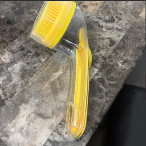 Customer's yellow PawSuds brush